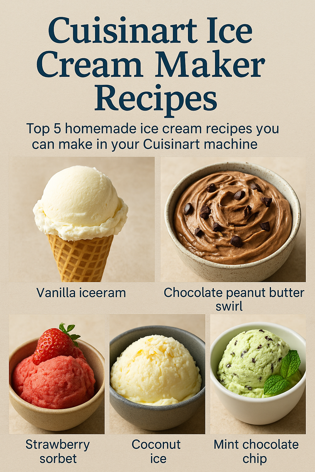 Cuisinart Ice Cream Maker Recipes