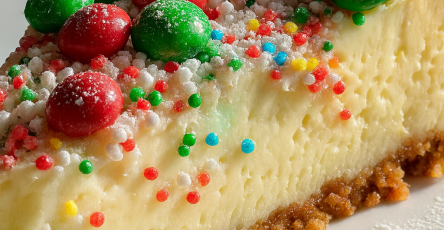 Christmas Sugar Cookie Cheesecake